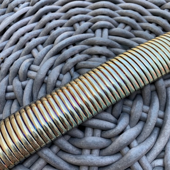 *SOLD* Vintage 80s Silver & Turquoise Chain Belt - Picture 5 of 6